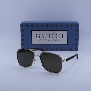 Gucci GG0422S 003 Square Sunglasses - Gold\Brown